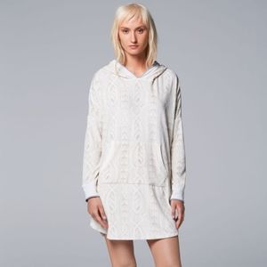 Simply Vera Vera Wang Hooded Sleep Shirt Pajamas